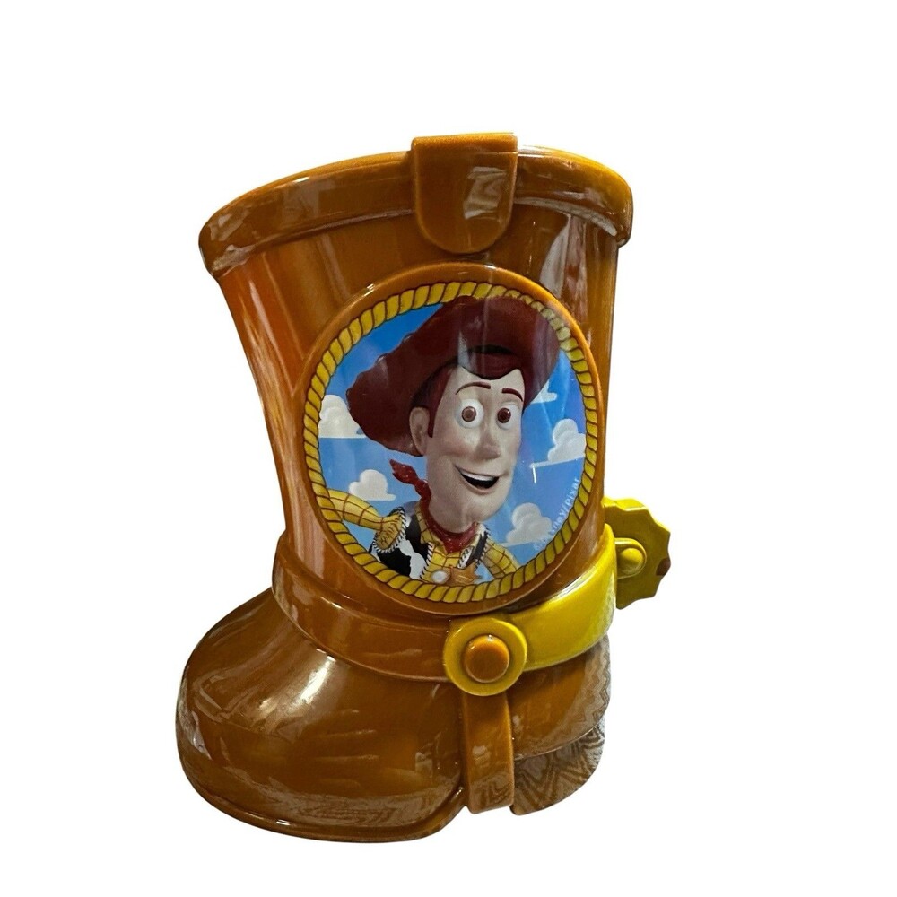 Disney Store Toy Story Woody’s Boot Drinking Mug Cowboy Spurs Fun Kids